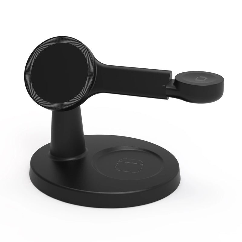 Danoz Smart - 3 In 1 Magnetic Wireless Charger Stand For Magsafe iPhone 16 15 14 13 Pro Max Apple Watch 9 8 AirPods Pro Fast Charging Station