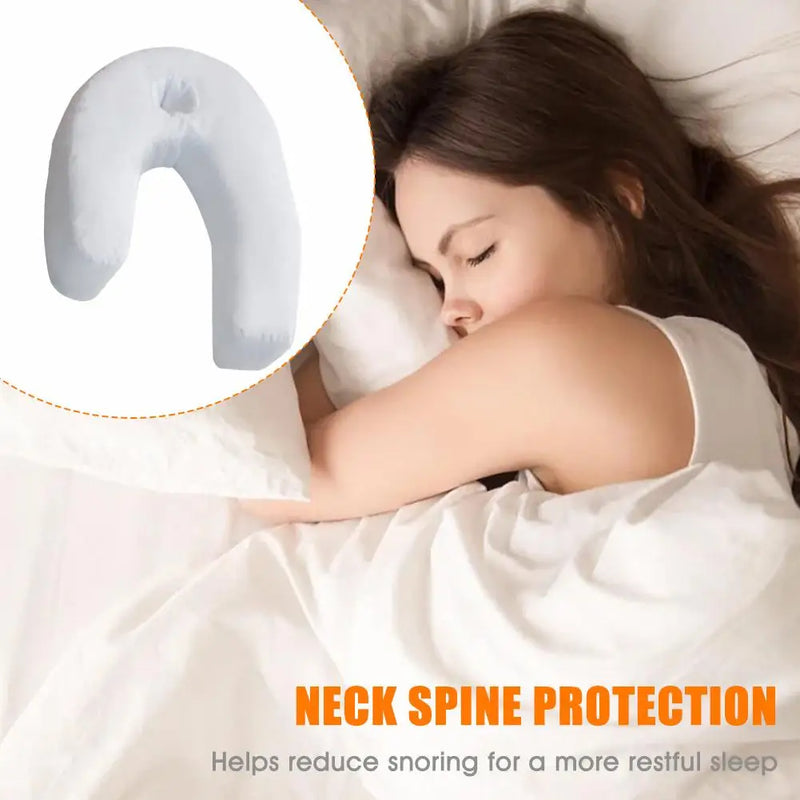 Danoz Pillows - Side Sleeper Pro, U-shaped Neck Spine Protection Side Sleeper Pillow Sleep Pillows Hold Waist Body Care Massage Health Improvement Suppor B8K5