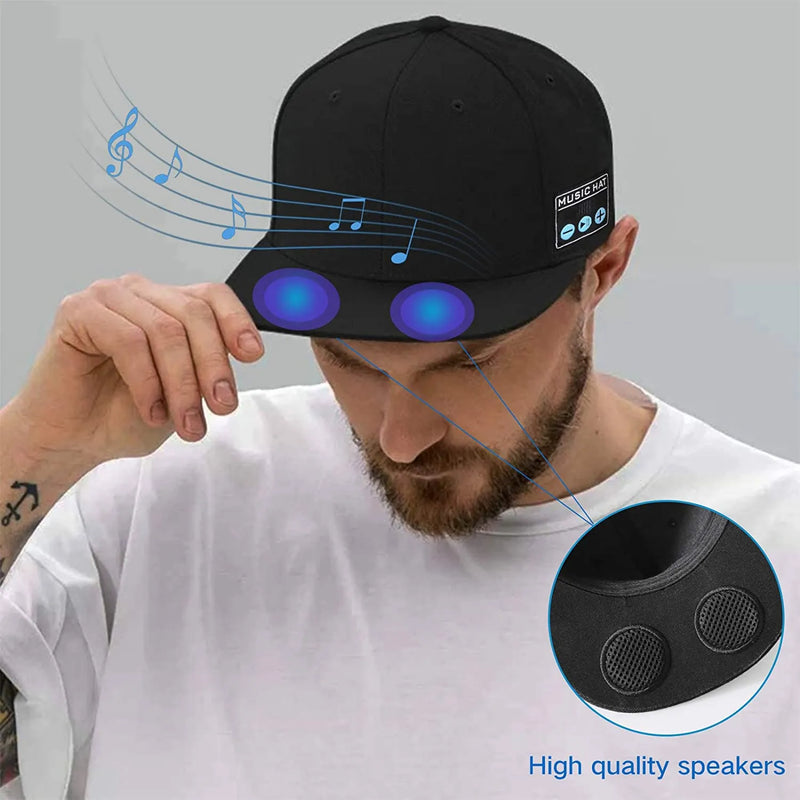 The ultimate combination of music and style with Danoz Direct - Musical Hat! This innovative Bluetooth hat doubles as a speaker and headphones