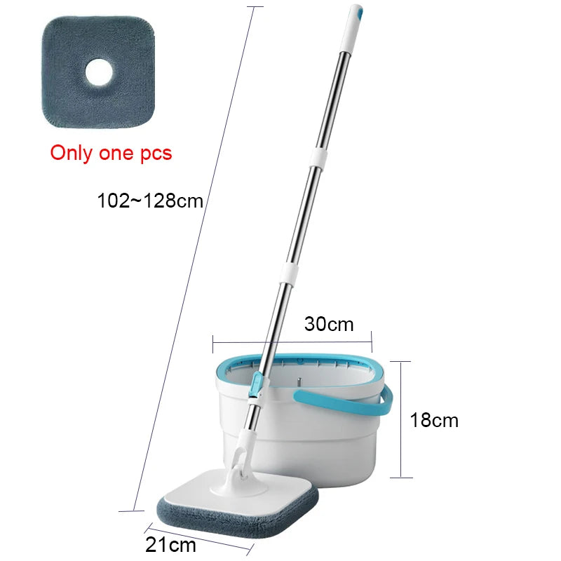 🧹 Danoz CleanSmart | SpinClean Self-Cleaning Mop & Bucket Set | 360° Spin | Hands-Free Wringing | Dirty water Separation | Telescopic Handle