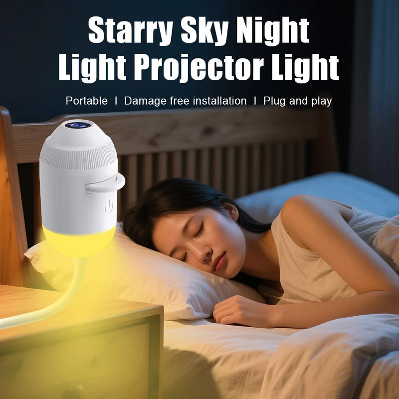 ✨ Danoz LightSmart | USB Starry Sky Galaxy Projector | Car & Home Atmosphere Light | Bedroom Night Light | Romantic Ambient Lamp | 3–24 Star Slices