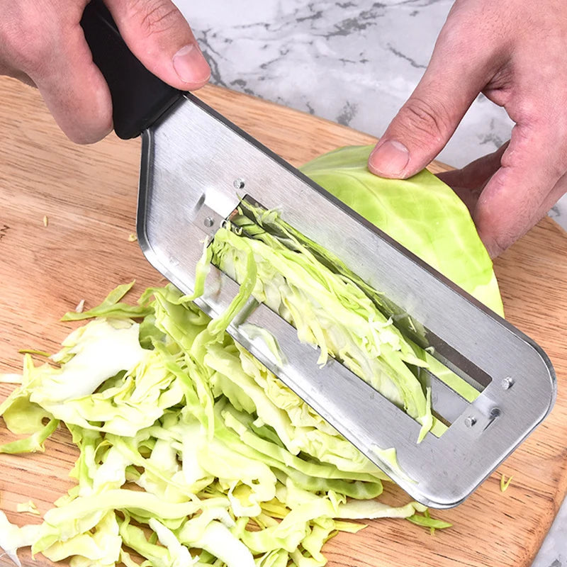 Danoz KitchenSmart - Multifunctional Double Blade Vegetable Slicer Knife Portable Cabbage Onion Cutter Cleaning Tool for Home Kitchen Gadgets - Buy 1 Get 1 more!