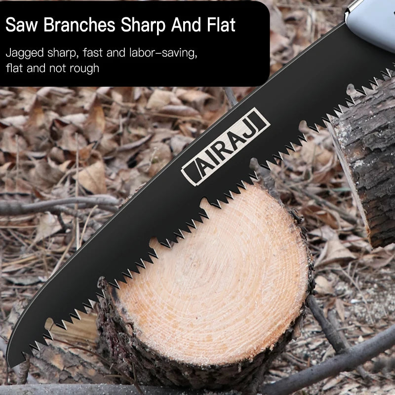 Tackle your outdoor projects with Danoz Folding Saw! This sharp, multifunctional tool folds away for easy carrying, perfect for camping, gardening - Buy 1 Get 1 Free!