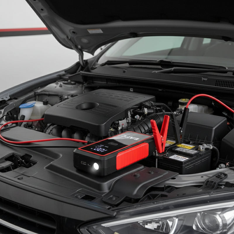 Never be stranded again! Danoz Mighty Car Jump Starter is your automotive guardian angel, packed with serious power in a compact package.