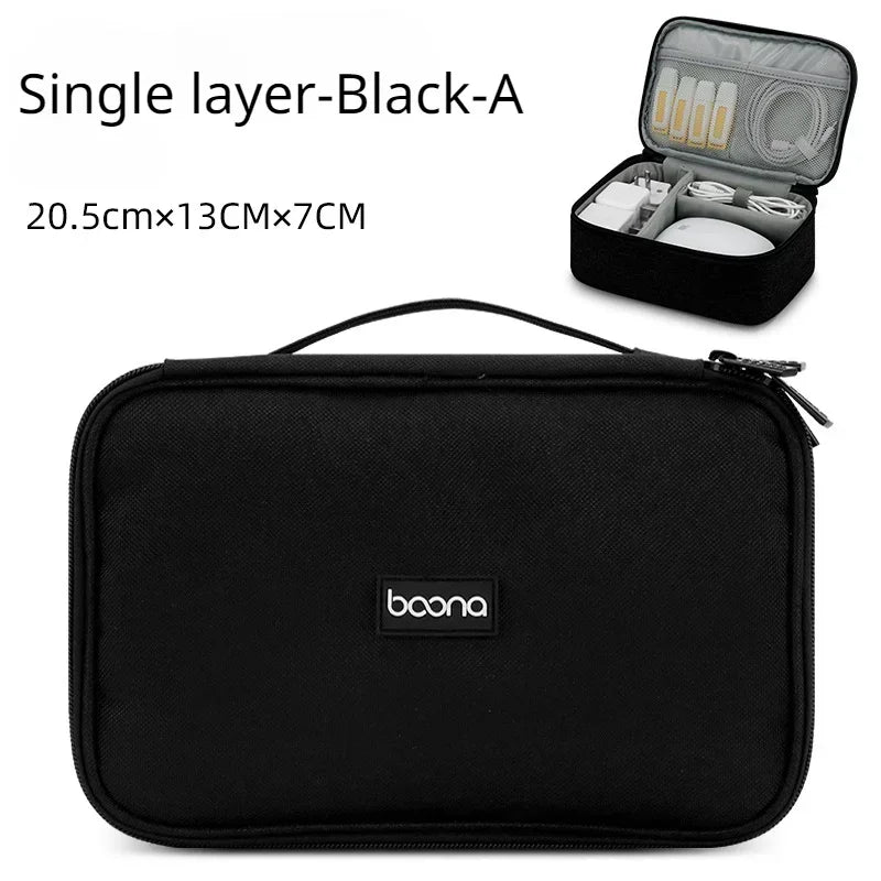 Danoz StorageSmart - Large Capacity Travel USB Gadget Cable Bag Headphone Storage Box Data Cable Storage Bag Hard Disk Charger Power Bank Organizer