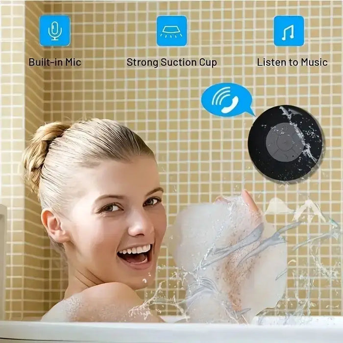 Danoz Smart 🔊 Family Portable Wireless Bluetooth Waterproof Suction Cup Small Speaker Car Bathroom Mobile Phone Listening to Music Stereo