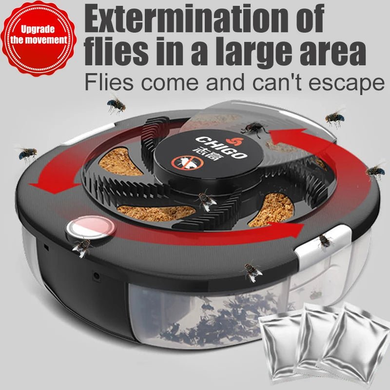 Danoz Pest - Flycatcher Rechargeable/USB Electric Fly Trap - Indoors/Outdoors - Insect Pest Catching Trap - Must Have - Really works