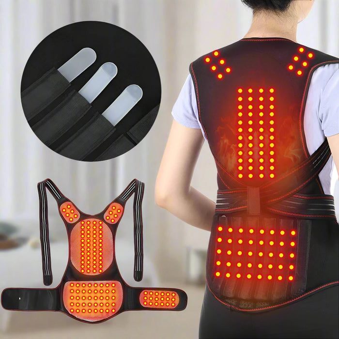 Danoz Health - Magnet Heated Vest Magnetic Self-Heating Thermal Waist Brace Lumbar Pad Corset Postrue Corrector Relief Pain