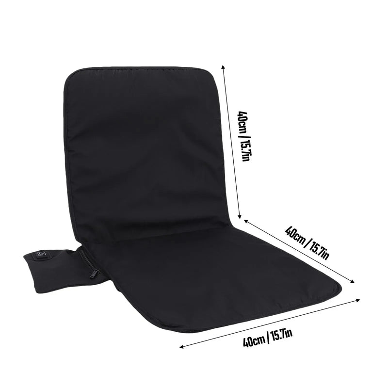 Danoz HeatingSmart HotSeat Heated Seat Cushion 🔥🪑 | Stay Toasty Wherever You Sit — Indoors or Out! | 3 Heat Settings | USB Powered | Waterproof | Seat & Back Warmth