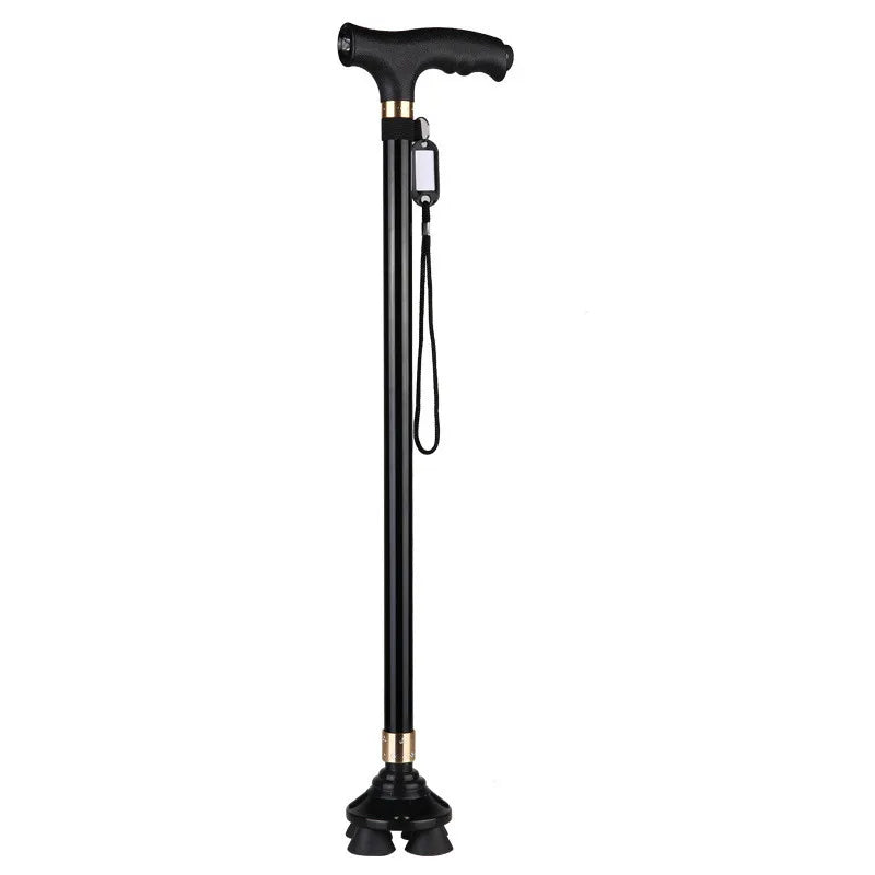 🦴 Danoz AidSmart | Multifunctional LED Walking Cane & Stick | Retractable Aluminium Alloy | 10-Step Adjustable Height | Non-Slip | Anti-Drop Wrist Strap | Perfect Gift for Seniors ❤️✨