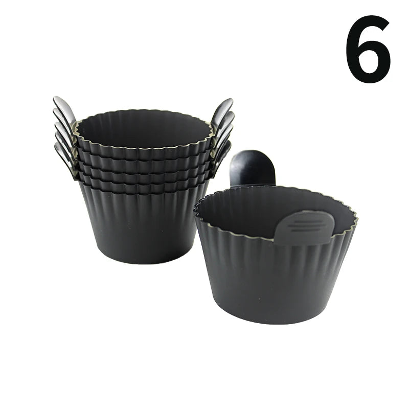 Danoz CookSmart - Silicone Air Fryer Egg Poacher Silicone Cupcake Baking Cups Ramekins For Air Fryer Ovens Air Fryer Silicone Basket