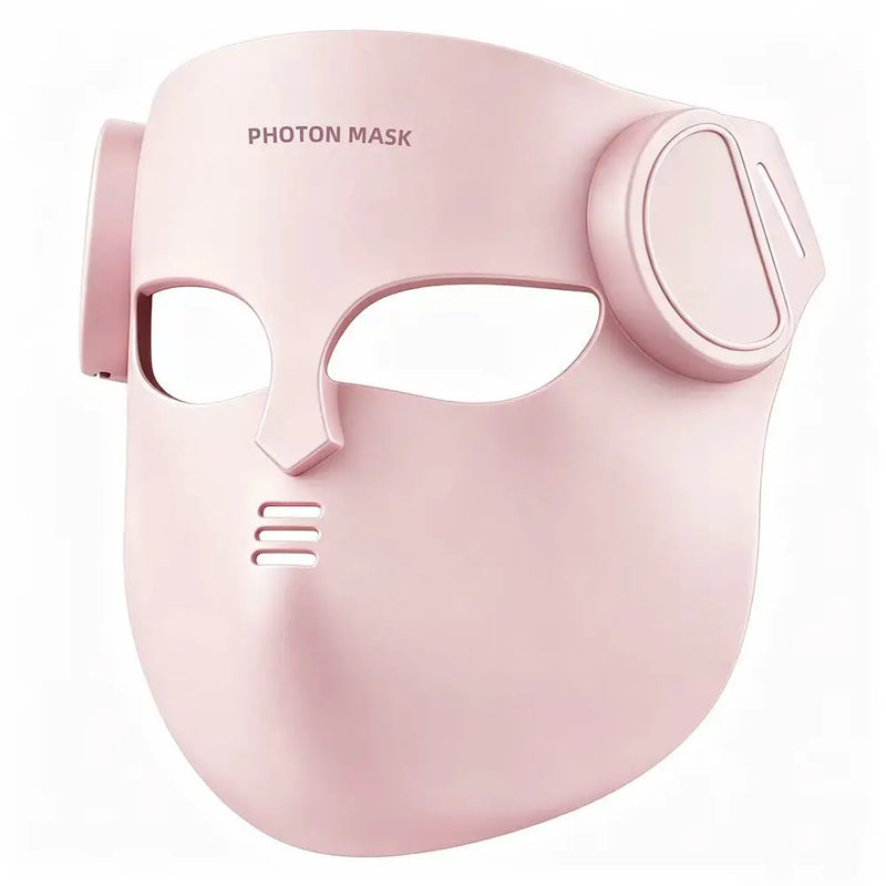 ✨ Danoz BeautySmart | LED Face & Neck Mask | 8 Light Modes | 100 LED Beads | Photon Therapy | Wireless | Anti-Wrinkle & Acne | Black & Pink