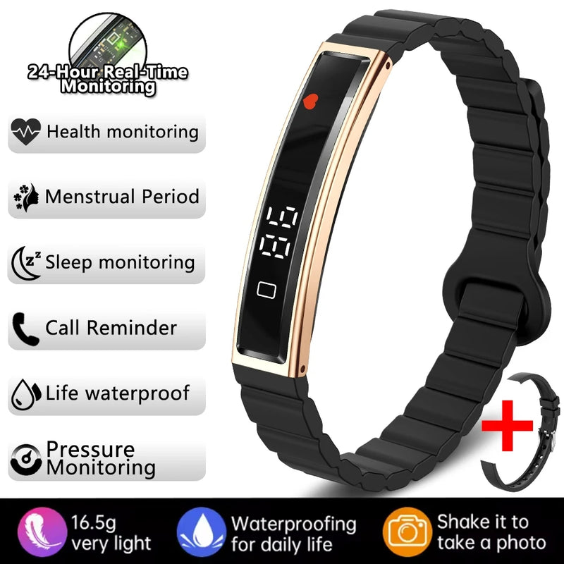 ⌚ Danoz WatchSmart | ChiBear Fashion Smart Bracelet | IP67 Waterproof | Heart Rate | Blood Oxygen | Sleep & Stress Monitor | Bluetooth 5.3 | Nx Wear App | 9 Colour Options