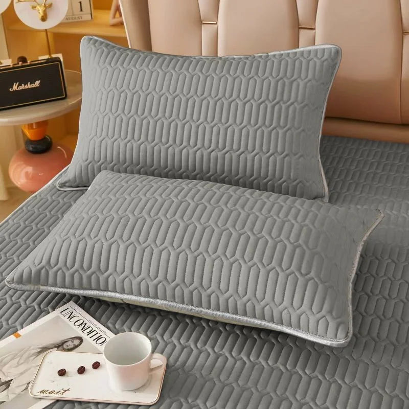 ❄️ Danoz PillowSmart | 2-Pack Summer Cool Pillowcases | Cooling Air-Conditioning Feel | Dustproof & Anti-Mite | Washable | 48×74cm | Gray, Pink & Blue ✨