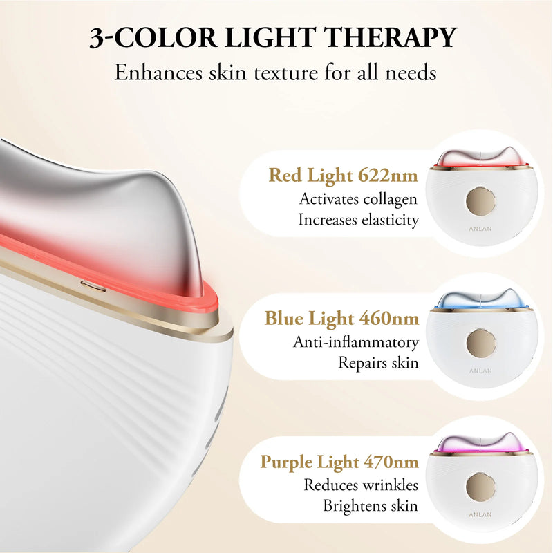 Danoz Beauty - ANLAN Electric Guasha Massager EMS Face Lifting Remove Edema Firming Skin Clod Heat Body Scraping Therapy Skincare Beauty Device