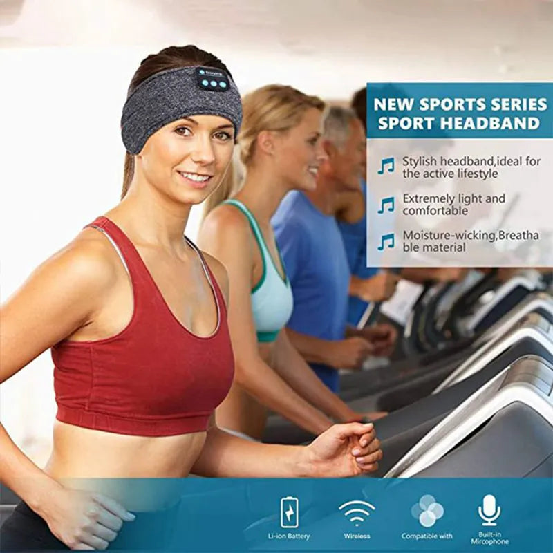 Upgrade your sleep and workout game with Danoz Direct - EarBand, the ultimate combo of a headband and Bluetooth earphones!