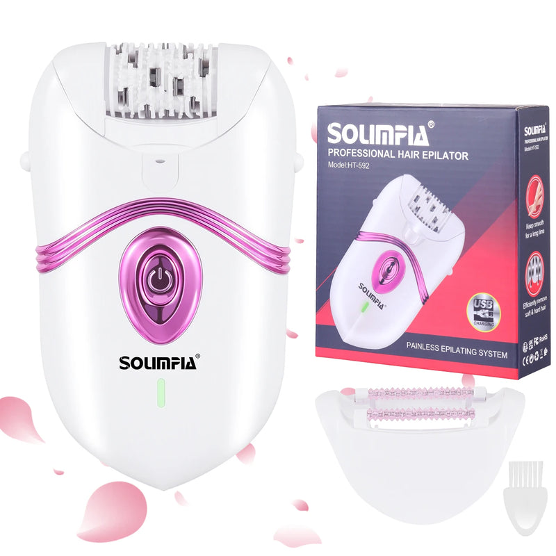💜 Danoz BeautySmart | Hatteker 2-in-1 Epilator & Razor | IP45 Wet & Dry | Dusk-to-Dawn Smooth Skin | USB Rechargeable | BOGO Deal