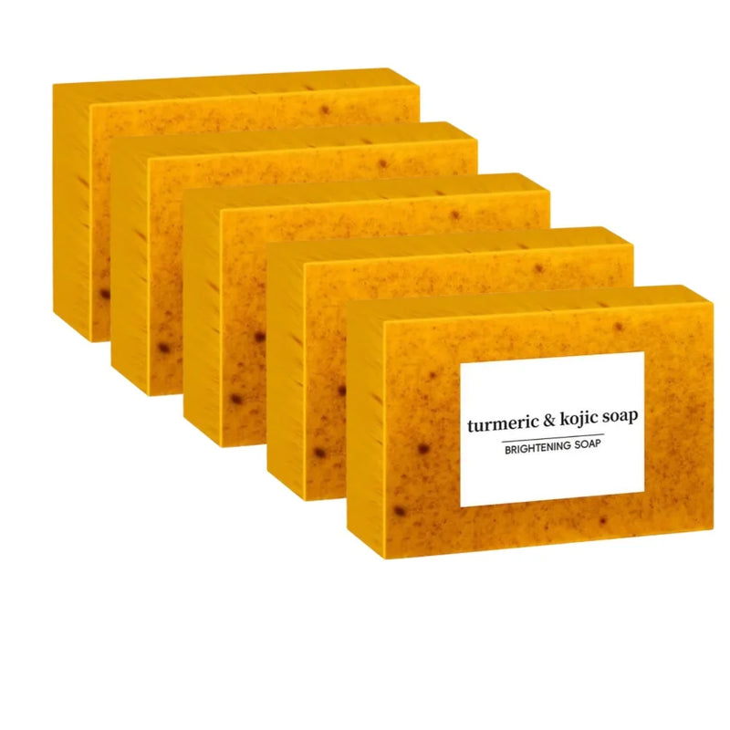 Danoz BeautySmart - 100g Turmeric Hand Made Soap, Lemon Kojic Acid Soap, Shower and Facial Soap body care 1/3/5pcs