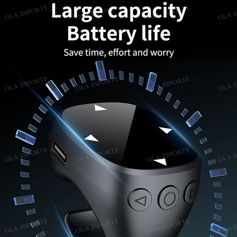 💍 Danoz TechSmart | Ola Esporte Fingertip Remote Scrolling Ring | Bluetooth 5.3 | TikTok & Reels Scroll | Selfie | eBook | Volume | 12-Hr Battery | Black, White & Pink