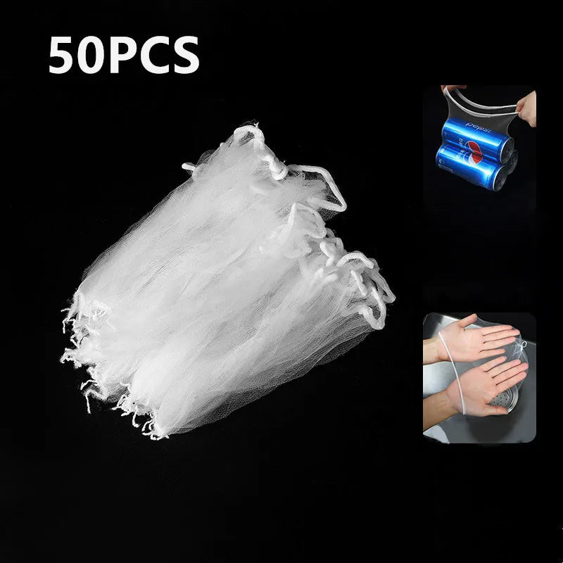 Danoz Kitchen - Triangular Sink Filter Strainer Drainer Mesh Bag Basket Vegetable Fruit Drain Suction Cup Rack Hanging Garbage Shelf for Kitchen