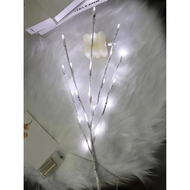 Danoz Lights - White Birch Branch Lights Battery Operated 20 LED Fairy Lights Willow Branches for Home Bedroom Inside Outdoor Decoration - Buy 1 Get 1 Free!