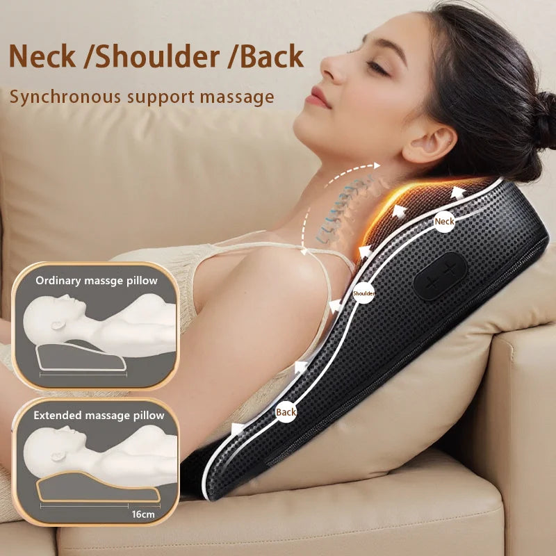 Danoz MassageSmart 💪 | Electric Shiatsu Neck & Back Massage Pillow | Heating | Cervical Traction | Car & Home | 5 Models | Free Postage!