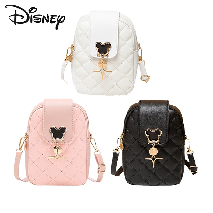 Danoz Brands - Disney Mickey Mouse Crossbody Bags for Women Fashion Diamond Embroidery Mobile Storage Bag