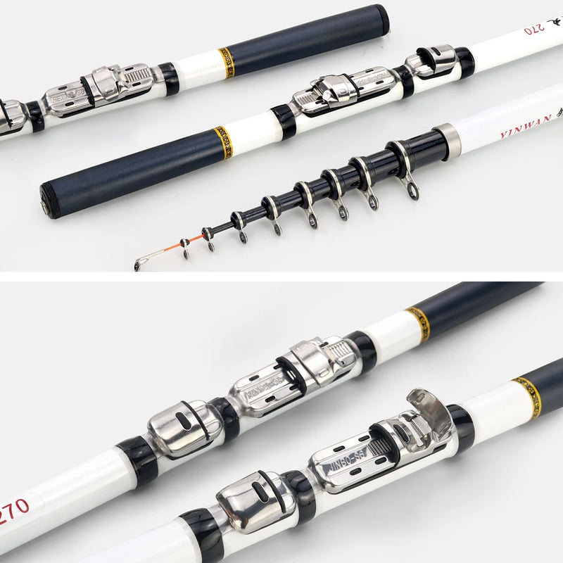 Experience the ultimate convenience and power with Danoz Fishing BAKAWA Ultralight Portable Telescopic Feeder Carbon Fiber Fishing Rod