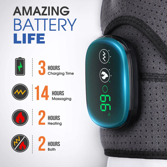 Danoz Health 🧑‍⚕️ Electric Heating Shoulder Massager Vibration Massage Shoulder Brace Support Belt Arthritis Pain Relief Physiotherapy Belt