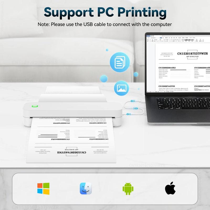 Danoz Smart A4 Thermal Printer represents a paradigm shift in portable printing technology. This INKLESS thermal device eliminates the complexities of traditional printing