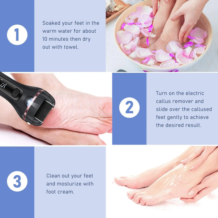 Experience professional foot care in the comfort of your own home with Danoz Direct - Electric Grinding Pedicure Set