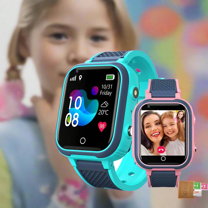 Danoz Smart - Kids GPS WIFI Video Call SOS IP67 Waterproof Child Smartwatch Camera Monitor Tracker Location Phone Watch