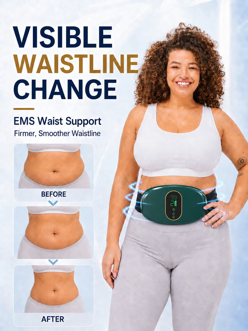 🔥 Danoz SlimSmart | Electric Abdominal Slimming Belt | EMS Fat Burner | Anti-Cellulite Massage | Body Shaping | Heating | Women & Men