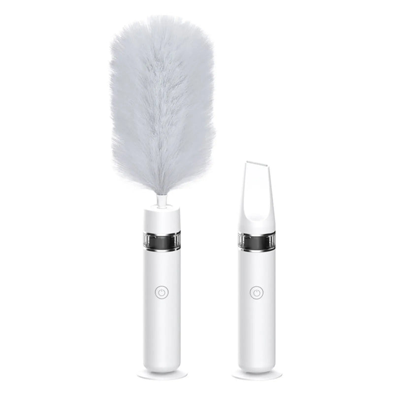 🌀 Danoz CleanSmart | RotoDuster 360° Electric Spin Duster | 2-in-1 Wireless Microfiber Dusting Brush & Vacuum | USB Rechargeable | Home, Car & Office Cleaning