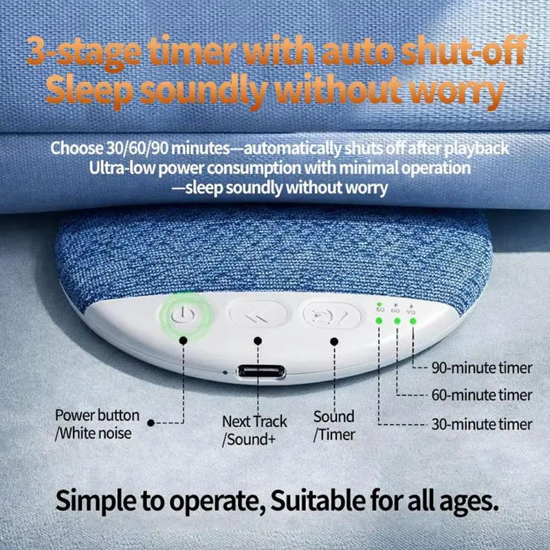 Danoz SoundSmart 🌙 | Bluetooth Under-Pillow Sleep Speaker | White Noise Machine | 9D Stereo | 48Hr Battery | Timer Auto-Off | Free Postage!