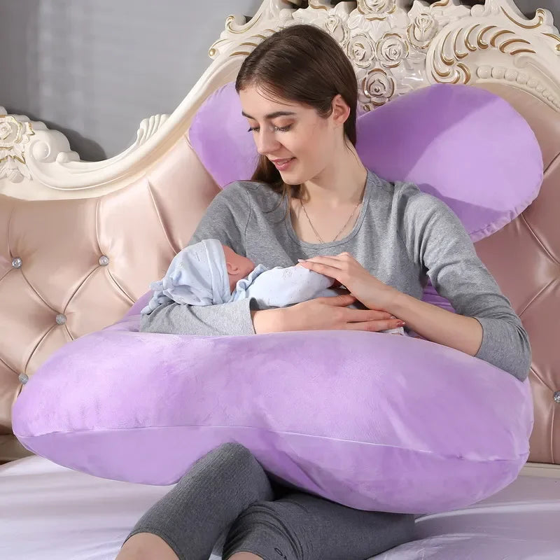 Danoz Health - 120x70cm Pregnant Pillow for Pregnant Women Soft Cushions of Pregnancy Maternity Support Breastfeeding for Sleep