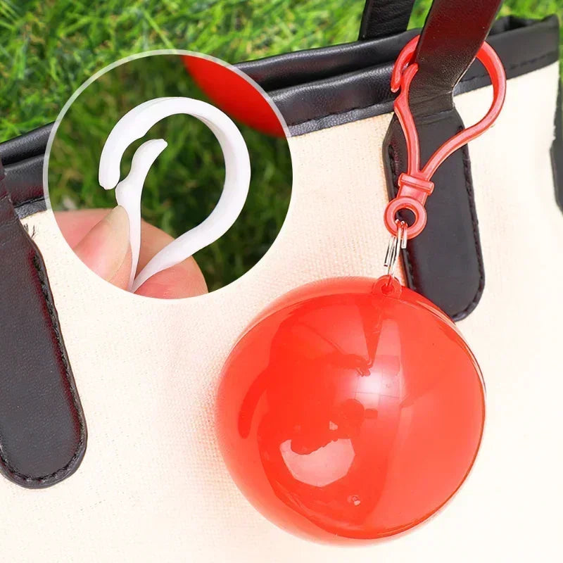 ☔ Danoz RainSmart | Mini Portable Raincoat Ball | Disposable Emergency Rain Poncho | Keyring Clip | Compact Waterproof Cape for Hiking, Camping & Travel | 5 or 10 Pack