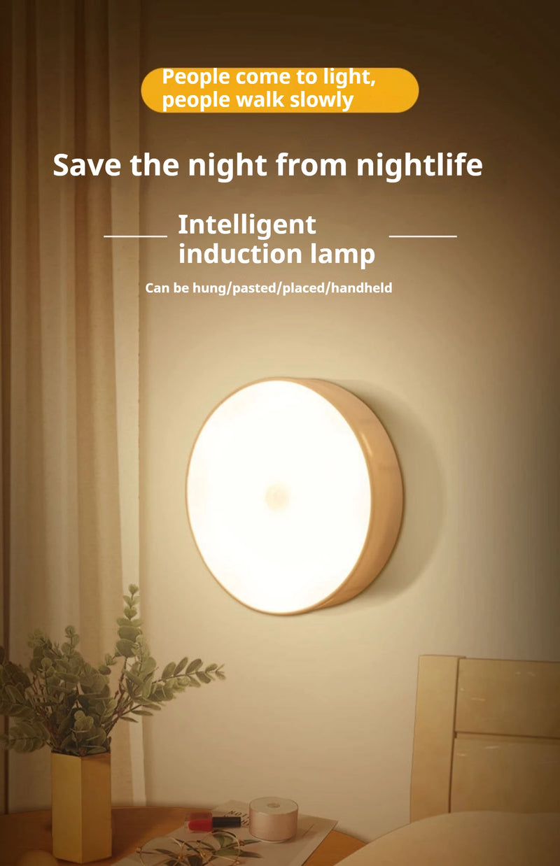 Danoz LightSmart - Motion Sensor Night Light - Wireless USB Charging LED Detector Lamp for Bedroom, Staircase, Closet, and Room Decor- Buy 1 Get 1 More!