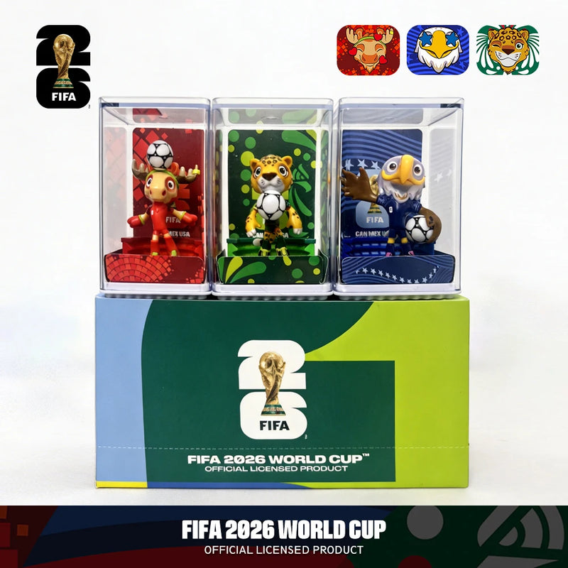 Danoz CollectSmart 🏆 | FIFA Official Licensed 2026 World Cup Mascot 3-Piece Figurine Set | Maple, Zayu & Clutch | 6cm | Fan Collectible | Free Postage!
