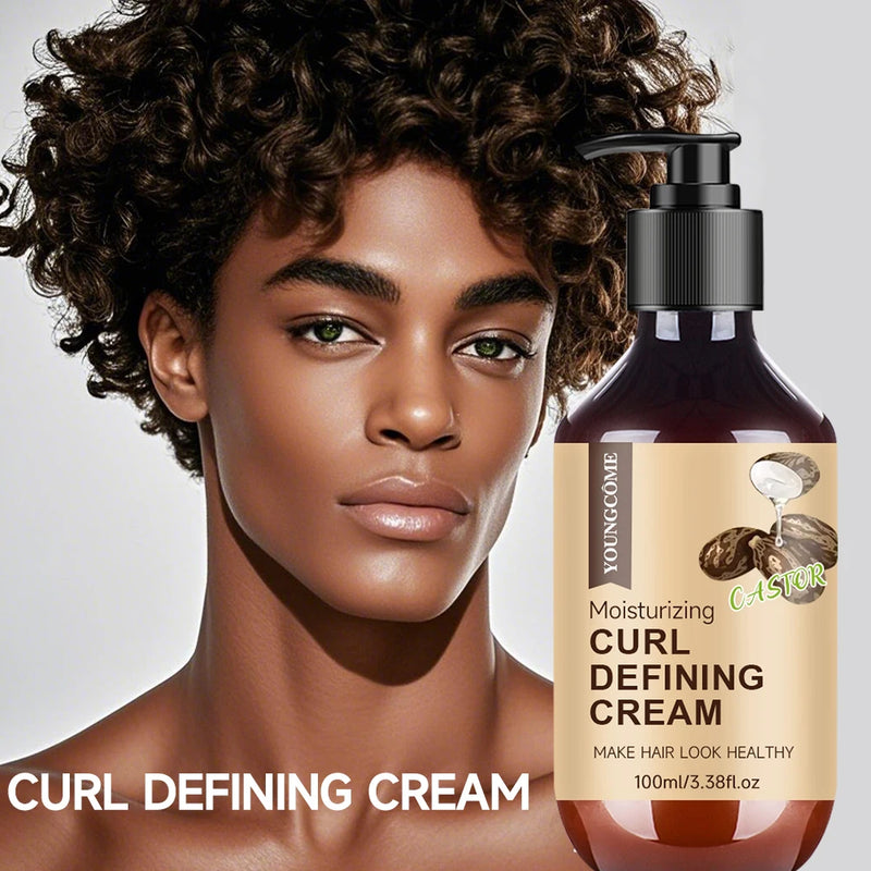 Danoz HairSmart - Buy 1 Get 1 More! 100ML Men's Castor Oil Curling Cream with Rosemary and Peppermint to Control Curling