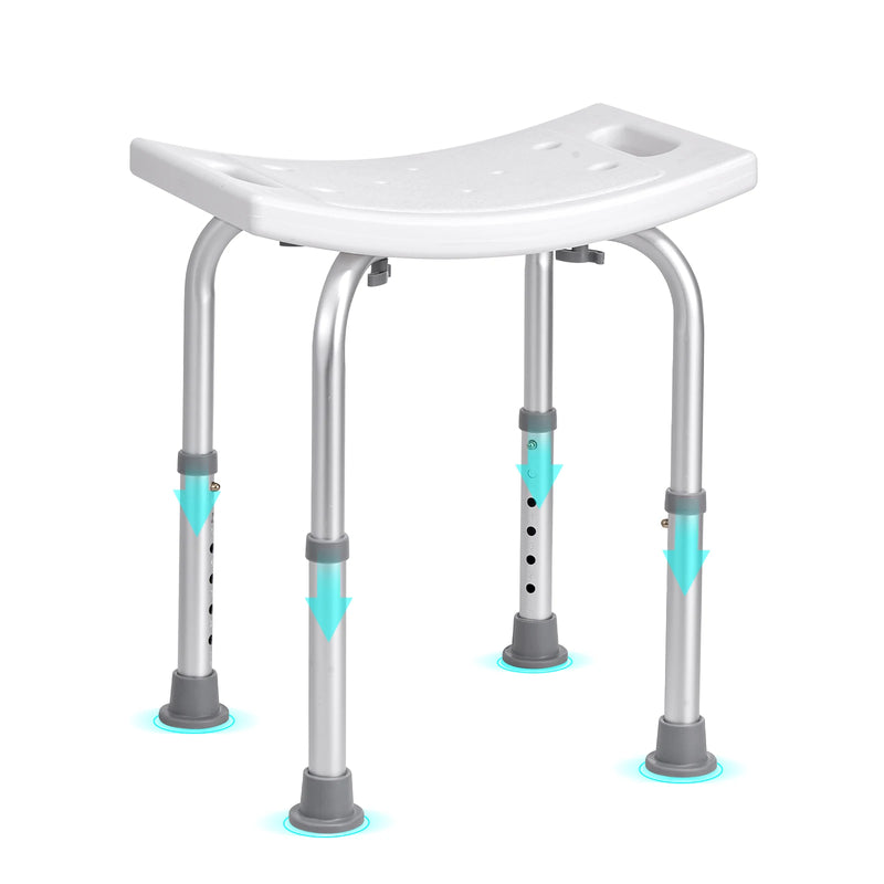 🚿 Danoz AidSmart | Adjustable Shower Chair & Stool | Built-In Handles | 158.8kg Capacity | Non-Slip | Height Adjustable | Safe Bathing for Seniors, Elderly & Post-Surgery ❤️✨