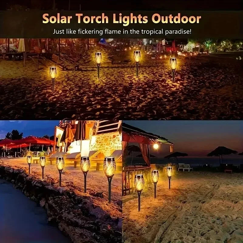 Bring a magical glow to your garden with Danoz Lights! These 12LED solar flame torch lights flicker like real flames, creating a cozy, enchanting atmosphere - Buy 1 Get 1 Free!