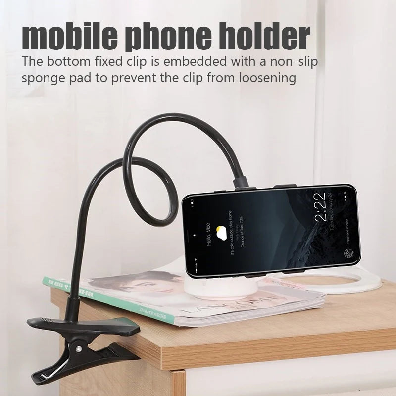 Danoz Smart - Universal Mobile Phone Holder Flexible Lazy Holder Adjustable Cell Phone Clip Home Bed Desktop Mount Bracket Smartphone Stand