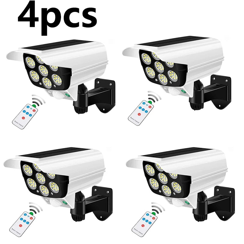 Danoz Lights -Outdoor Motion Sensor Solar Lights 2000 Lumens 77LED Solar Motion Sensor LED Light Outdoor Camera Wireless Security Floodlights