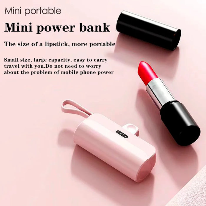 Danoz Direct - 10000mAh Mini Portable Power Bank External Battery Plug Play Power Bank Type C Fast Effective Charger For iPhone Samsung Xiaomi