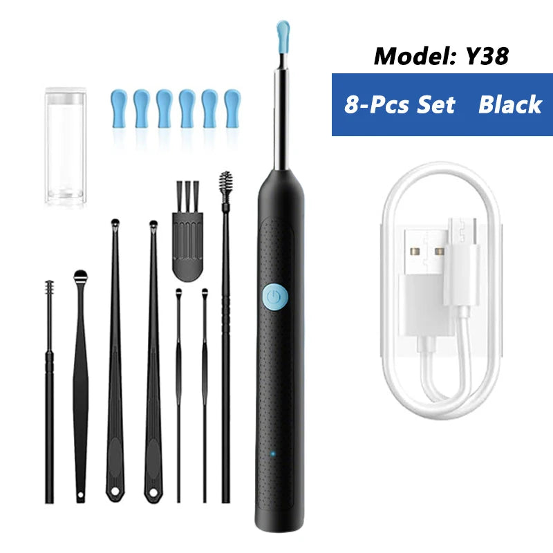 Danoz EarcareSmart - Visual Ear Wax Cleaner with Camera Safe Earwax Removal Endoscope with 5M Camera Luminous Otoscope Ear Cleaning Tools Ear Care - Buy 1 Get 1 Free!