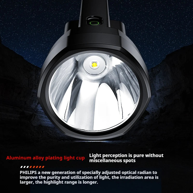 🔦 Danoz LightSmart | Philips SFL3121 Flashlight | 600 Lumens | 10W | 200–500m Range | Waterproof | Side Light | Multi-Use Searchlight
