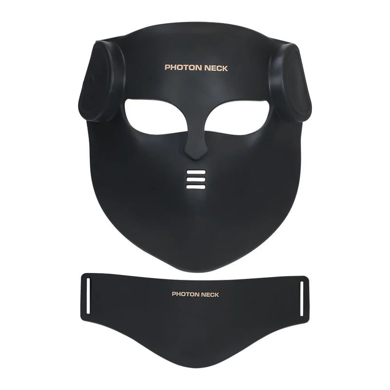 ✨ Danoz BeautySmart | LED Face & Neck Mask | 8 Light Modes | 100 LED Beads | Photon Therapy | Wireless | Anti-Wrinkle & Acne | Black & Pink