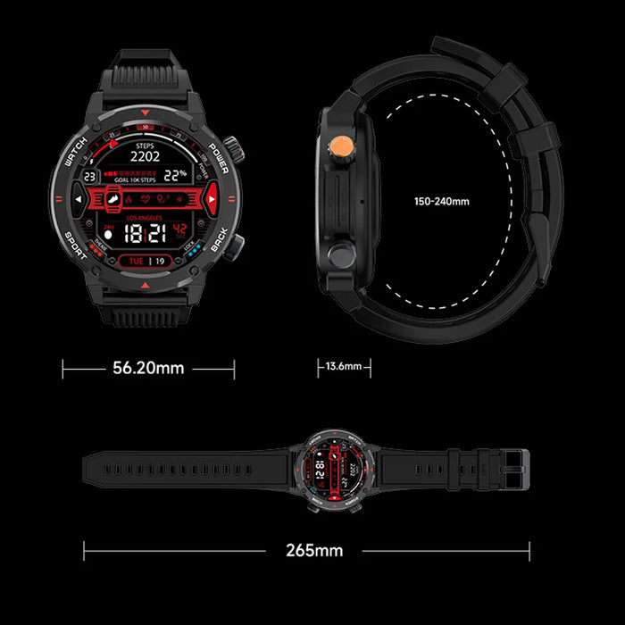 Danoz SuperSmartWatch ⌚ Retina AMOLED Display Long Battery Life Water Resistant 3ATM 24H Health Management