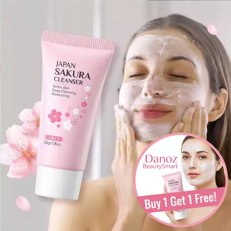 Danoz BeautySmart - Buy 1 Get 1 Free! LAIKOU Sakura Cleanser Gentle Deep Cleaning Oil Control for All Skin Type